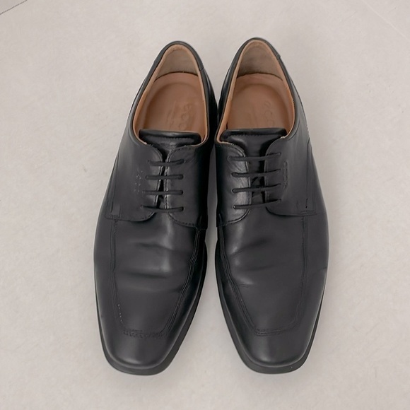 ECCO Men’s Dress Shoe Soft Leather Queenstown Oxfords Size 8 - Picture 1 of 9
